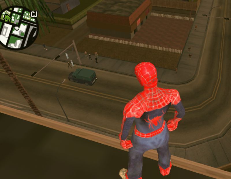 GTA San Andreas Spiderman v1 for Android Mod 