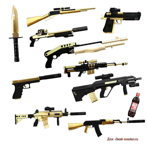 Gold Chrome Weapon Pack for Android