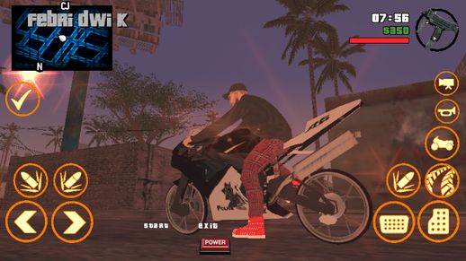 New Button For GTA SA Mobile Orange Colors