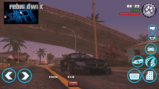 New Button For GTA SA Mobile Blue Colors v1