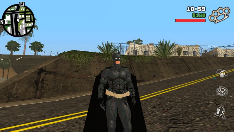 Скин гта сан андроид. ГТА Сан андреас Бэтмен. Мод ГТА са Бэтмен. Мод на GTA San Andreas на андроид Бэтмен. Скин Бэтмена самп.