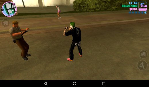 Joker In Kyrim Shirt And Rock Shoes And Pants And Zombie Arms