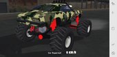 Pontiac Firebird Camo Shark 1968 Monster Truck for Mobile