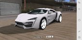 GTA SA Mobile W - Motors Lykan Hypersport