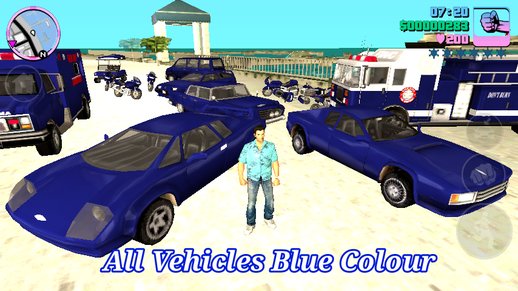 Blue Colour Vehicles Pack For Android