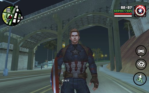 Captain America Skin With Powers For Android