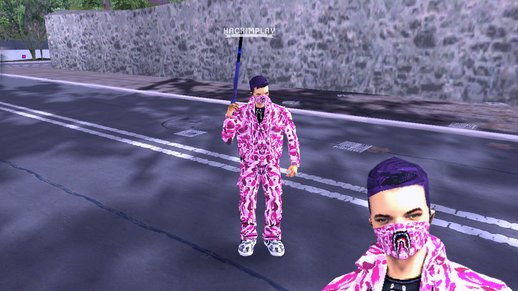 Pink Bape Skin For Mobile