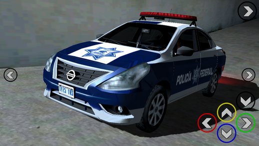 Nissan Versa 2019 Lowpoly De La Policia Federal Mexicana (Version Corregida) for mobile