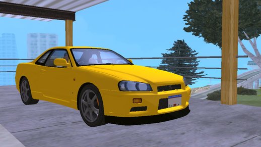 Nissan Skyline GTR R34 V-Spec (SA lights) (FnF kit) for mobile