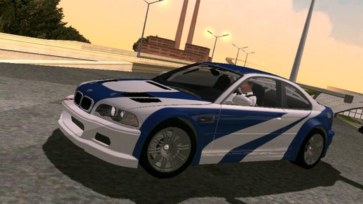 BMW M3 GTR (E46) 2004 (fixed black cleo) for mobile