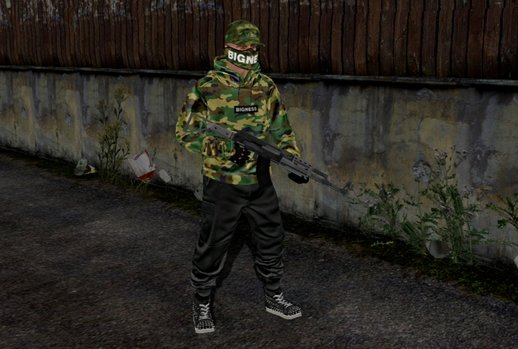 SKIN RANDOM ARMY GTA V ONLINE RETEXTURE