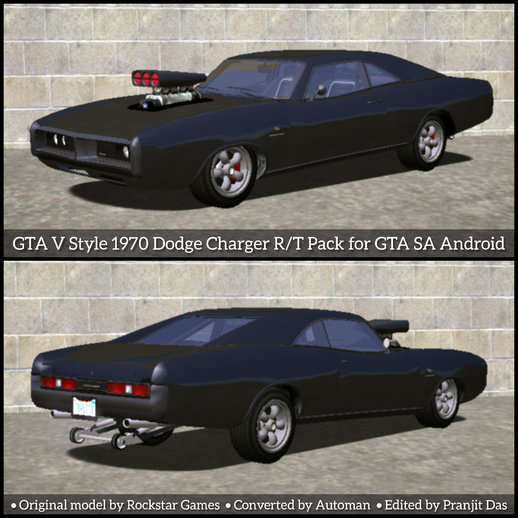 GTA V Style 1970 Dodge Charger R/T Pack for Android