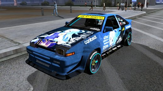 Toyota AE86 Aqua Itasha for Mobile