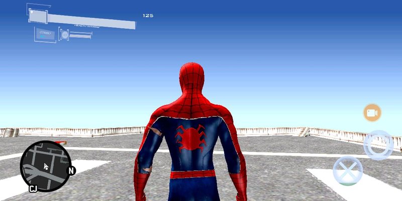 GTA San Andreas Spider Man Classic Suit - Damaged PS4 for Mobile Mod -  