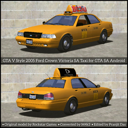 GTA V Style 2005 Ford Crown Victoria SA Taxi for Android