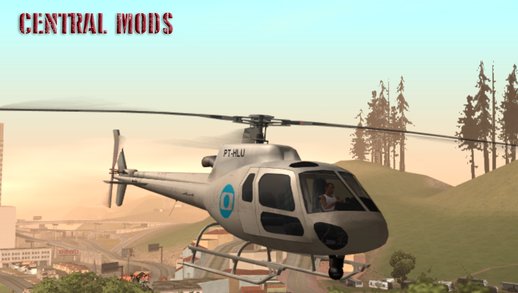 GTA San Andreas Helicóptero Esquilo Modelo H350 BA v1 Mod 