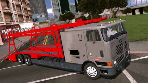 Navistar International 9700 Car Hauler (fixed black cleo) for mobile