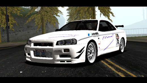 1999 Mine's R34 Nissan Skyline GT-R for Mobile