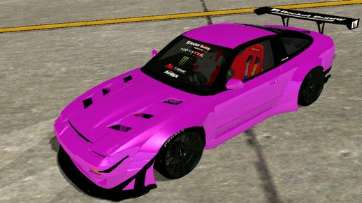 Rocket Bunny Nissan 180SX Type X (SA lights) for mobile