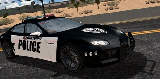 Lamborghini Estoque (Police) (SA lights) for mobile