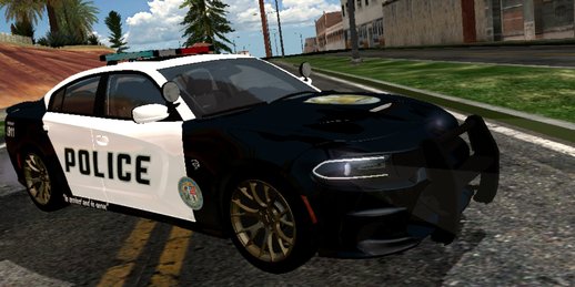 Dodge Charger SRT Hellcat 2015 (Police) (SA lights) for mobile