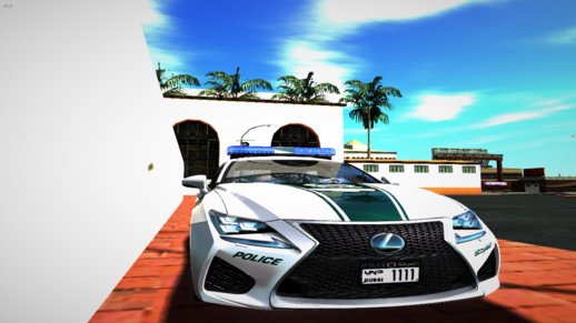 Lexus RC-F (Dubai Police) For Mobile