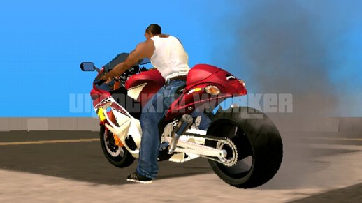 Suzuki Hayabusa 2015 Fat Tyre Drag Mod for Mobile