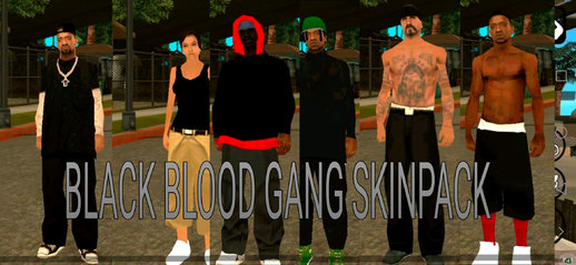 Gang Black Blood skin  for Mobile