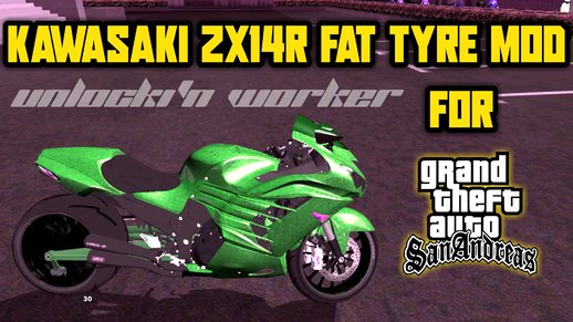 Kawasaki Ninja ZX14R Fat Tyre Mod For Mobile