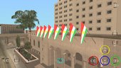 Kurdistan Flag TXT KURD for Mobile