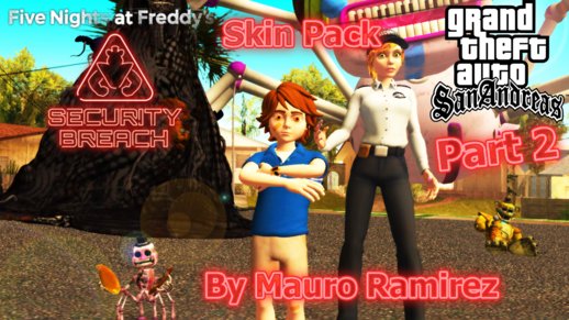 GTA San Andreas FIve Nights at Freddy's 2 Skin Pack Mod