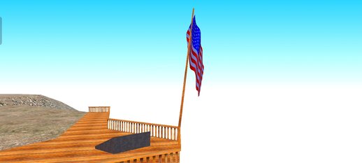 USA flag HD Mount Chiliad for Mobile
