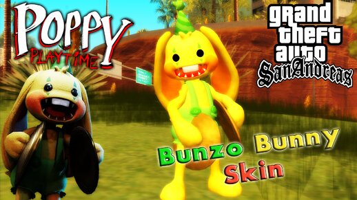 GTA San Andreas Poppy Playtime PJ Pug A Pillar Skin Mod 