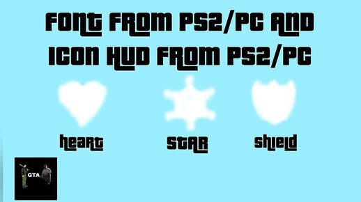 PS2/PC Font and HUD PS2/PC for Mobile 