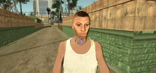 Dennis Rodman face texture for MpMale 