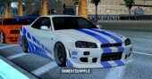 1999 Nissan Skyline GT-R R34 DomesticMango for Mobile