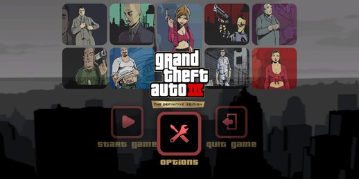 GTA III The Definitive Edition Menu Background & Application for Mobile
