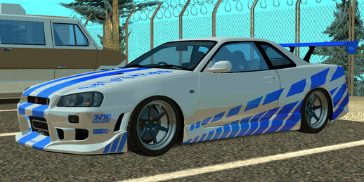 1999 Nissan Skyline GT-R R34 (DomesticMango) for Mobile