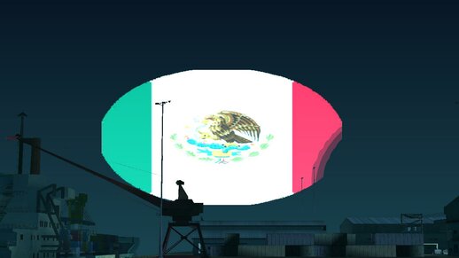 Luna Con La Bandera De Mexico (PC)