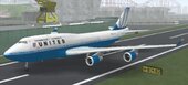 United Blue Tulip Boeing 747 for Android