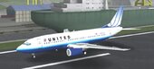 United Blue Tulip Boeing 737-300 for Android