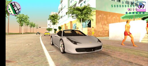 Ferrari 458 Spider For VC Mobile