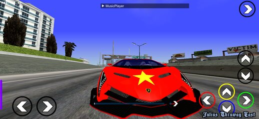 Lamborghini Veneno Vietnamese Flag Stamp For Mobile
