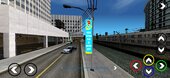 Lampposts With Outdoor Banners For Mobile