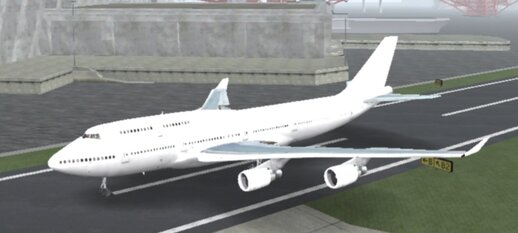 Plain white Boeing 747 for Android