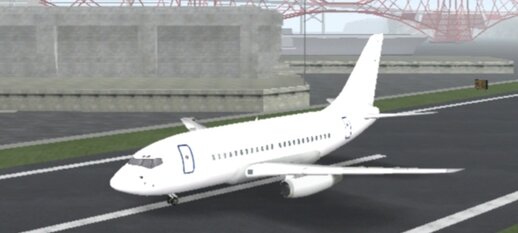 Plain white Boeing 737-200 for Android