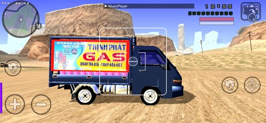 Truck Garrying Gas Cylinders For Mobile