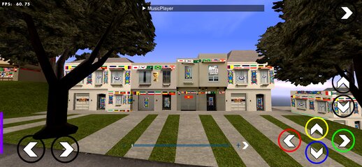 A Row Of Houses Decorated For The 2026 World Cup For Mobile 