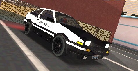 Takumi's AE86 Trueno Initial D for Mobile